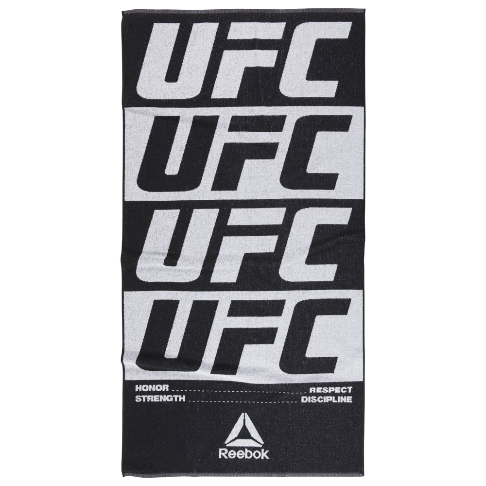 фото Полотенце для спорта и отдыха Reebok UFC Towel, DU2961, черный