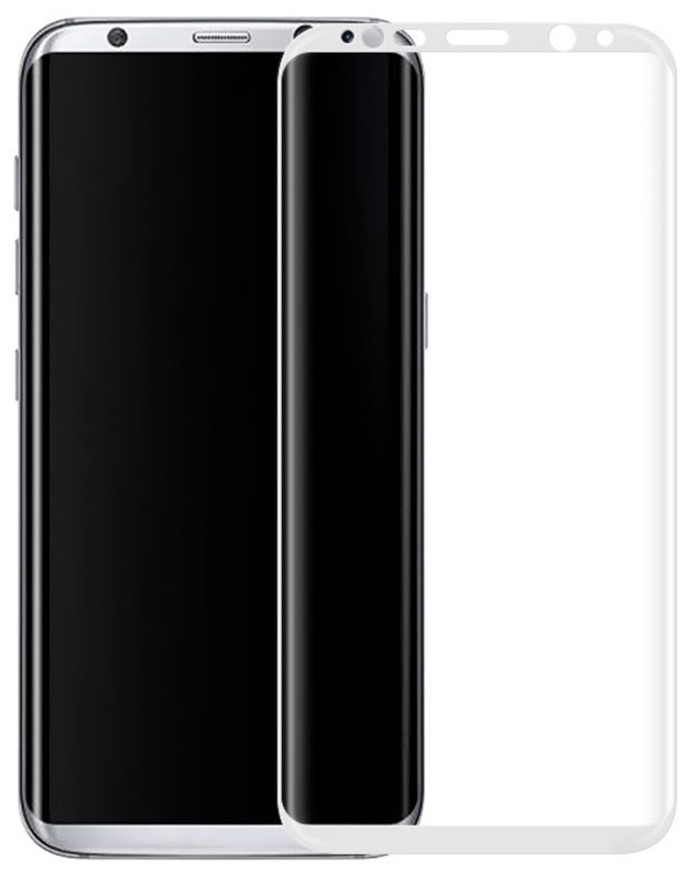 фото Защитное стекло Gurdini Nano Glass изогнутое противоударное для Samsung Galaxy S8 Plus, белый