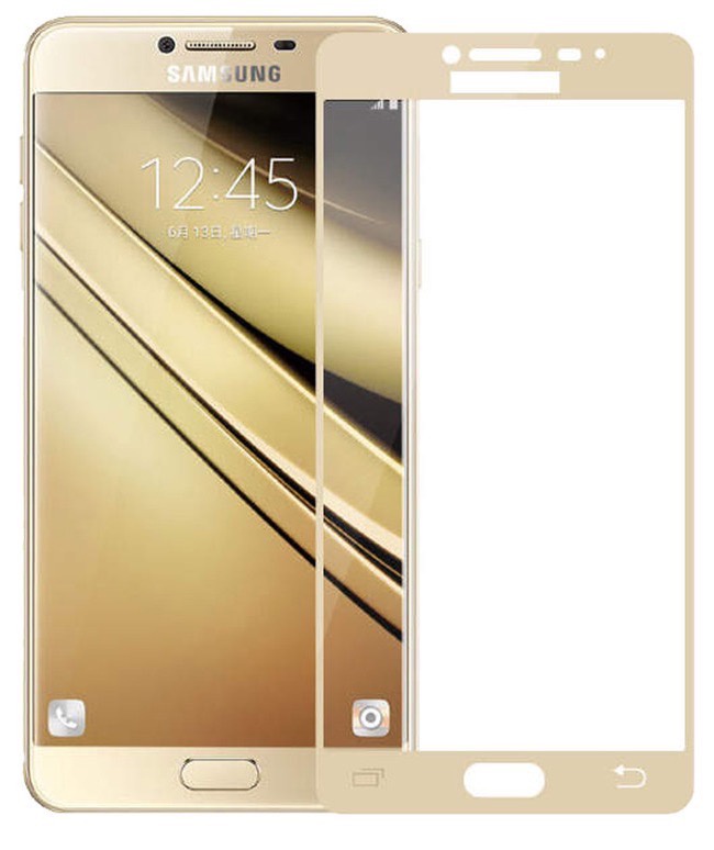 фото Защитное стекло Gurdini 2D Full Screen для Samsung Galaxy J3 2017 (J330), золотой