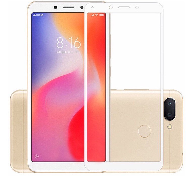 фото Защитное стекло Gurdini 2D Full Screen для Xiaomi Mi 6, белый