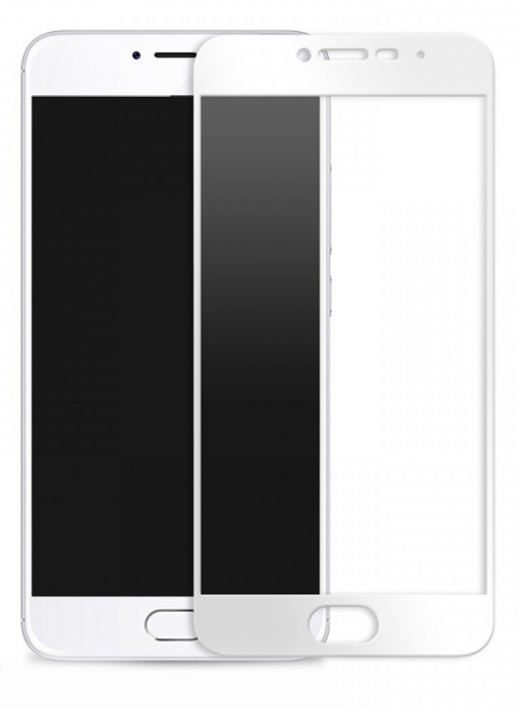 фото Защитное стекло Gurdini 2D Full Screen для Meizu M5S, белый