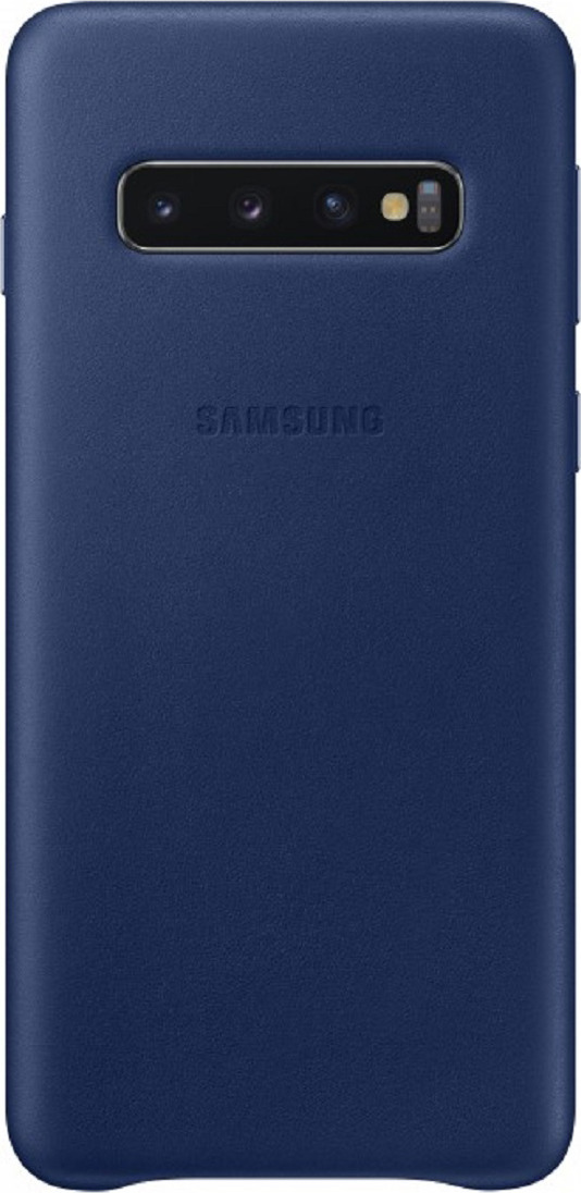 фото Чехол-накладка Samsung Leather Cover для Samsung Galaxy S10, синий