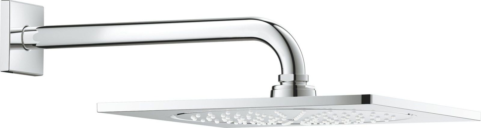 фото Душевой комплект Grohe Rainshower F-series 10" Верхний душ + Душевой кронштейн, 26070000, серебристый