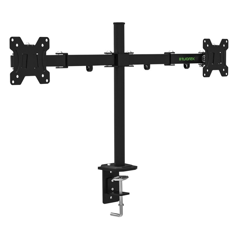 фото Кронштейн для мониторов Tuarex ALTA-503, для 2xLCD мониторов 15"-32", настольный, VESA 100х100, max 2*8 кг, Черный