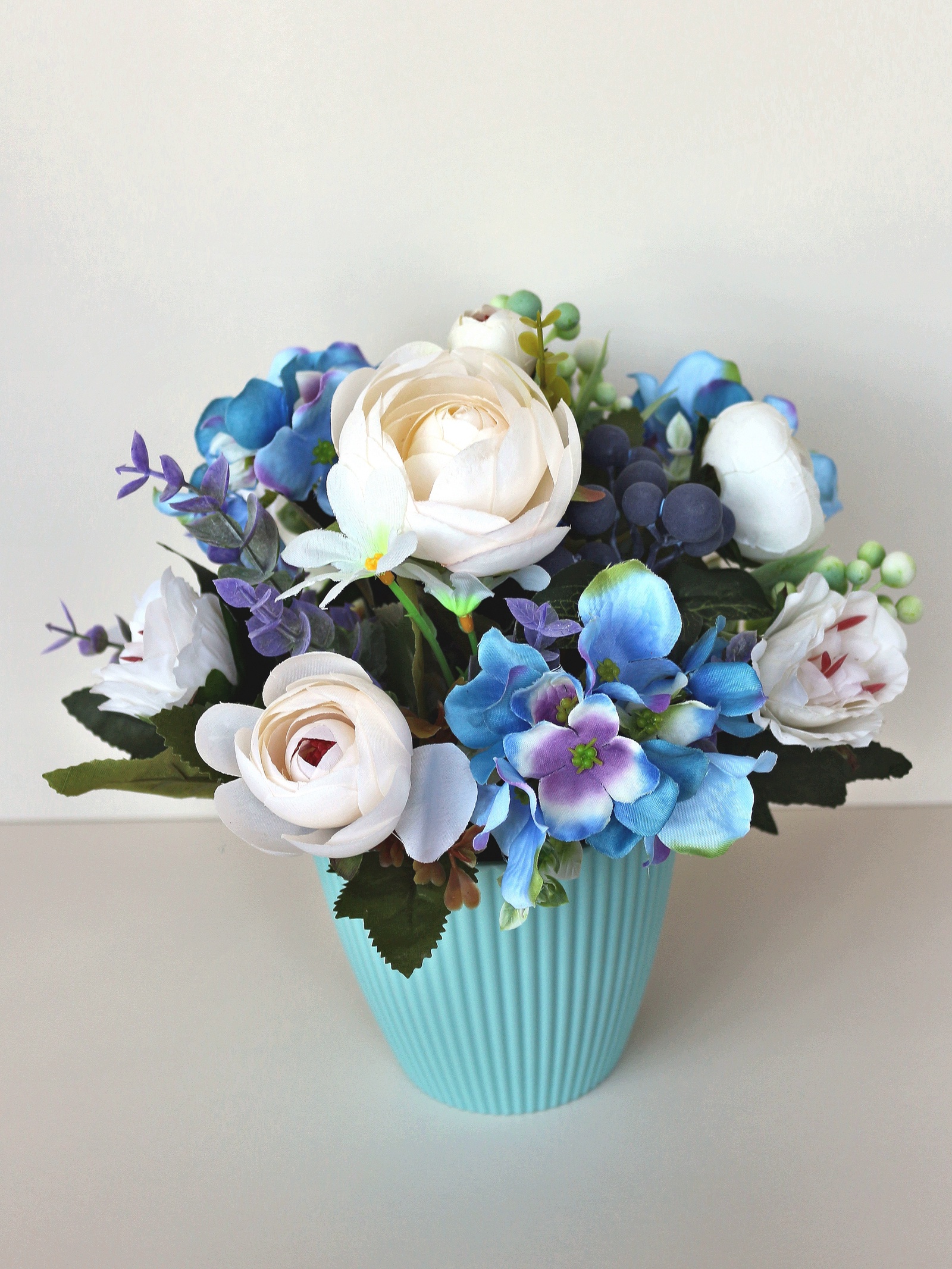 Искусственные цветы 40325111, голубой