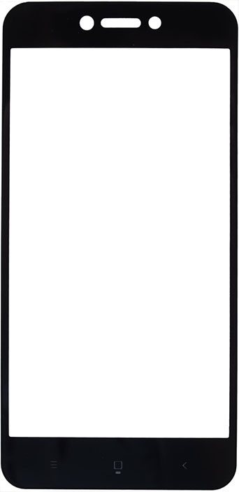 фото Защитное стекло GOSSO CASES для Xiaomi Redmi Go FULL SCREEN Black, черный