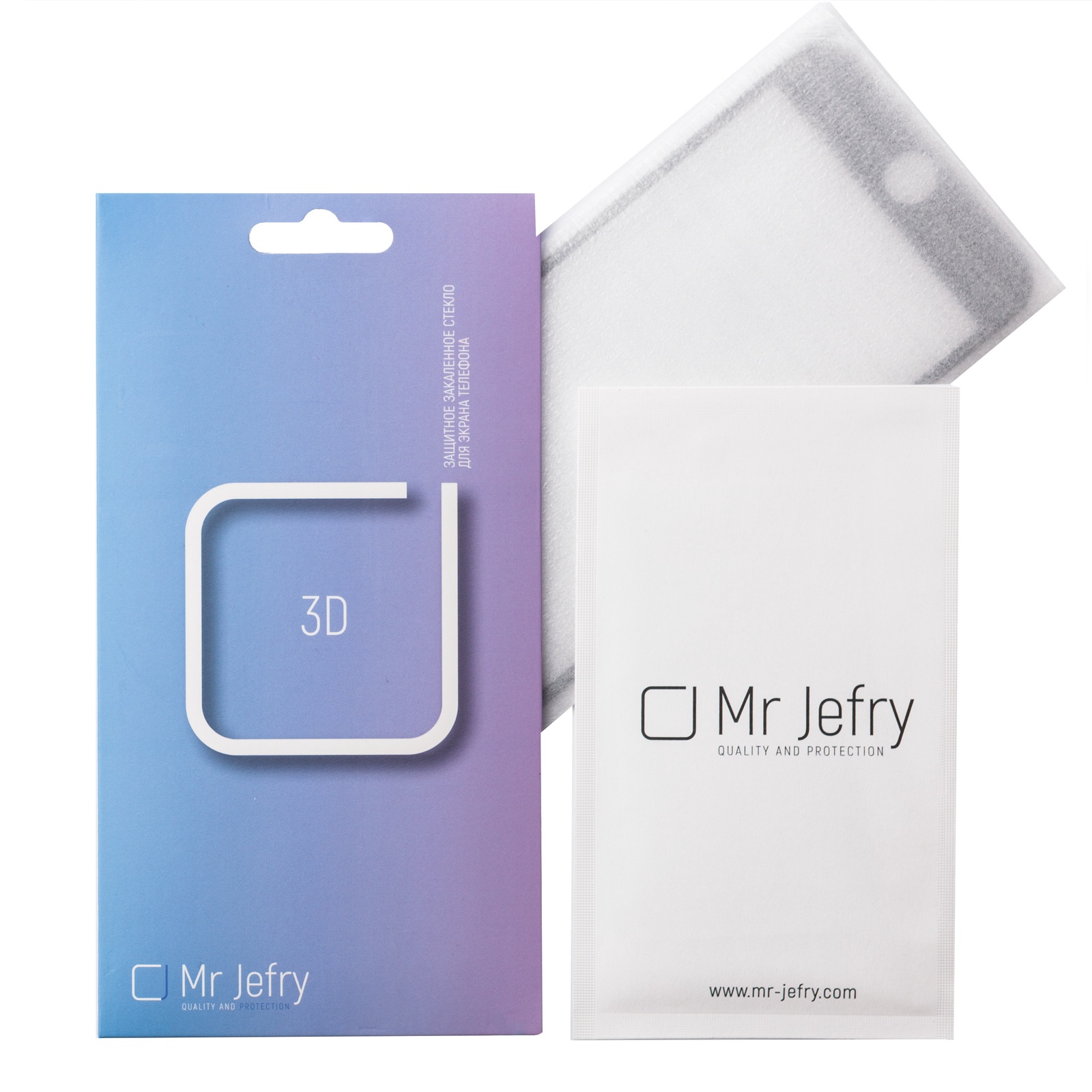фото Mr Jefry стекло защитное (многослойное) 3D для IPhone 7/8 plus