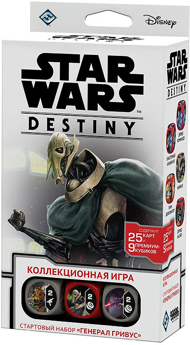 фото Настольная игра Star Wars Destiny Стартовый набор "Генерал Гривус"