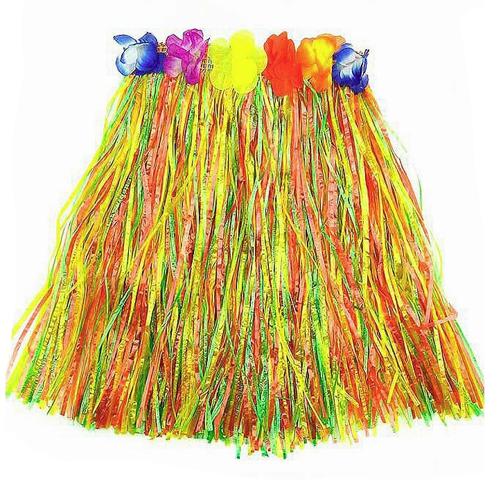 фото Карнавальный костюм, Веселуха, гавайская юбка 40 см., разноцветная