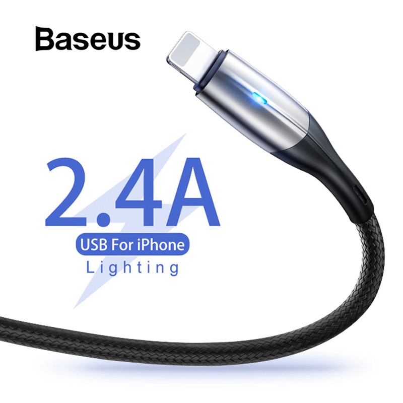 фото Зарядное устройство Baseus кабель для быстрой зарядки зарядного устройства с подсветкой, черный