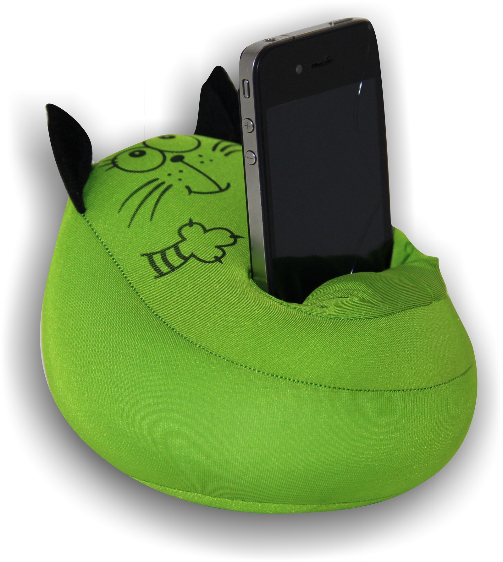 Игрушка антистресс Подставка под телефон Кот зеленый