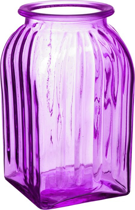 Ваза NinaGlass Хана, NG92-023M_4, фиолетовый, высота 18,5 см