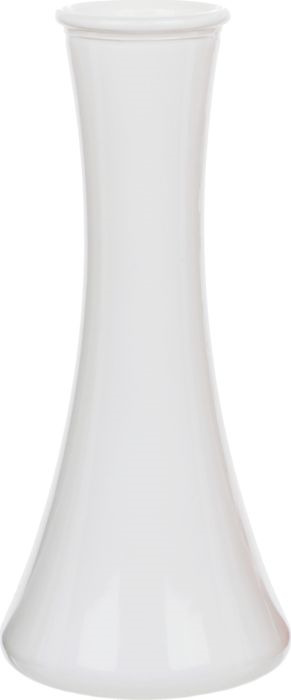 Ваза NinaGlass Конус, NG92-043M_2, белый, высота 21 см