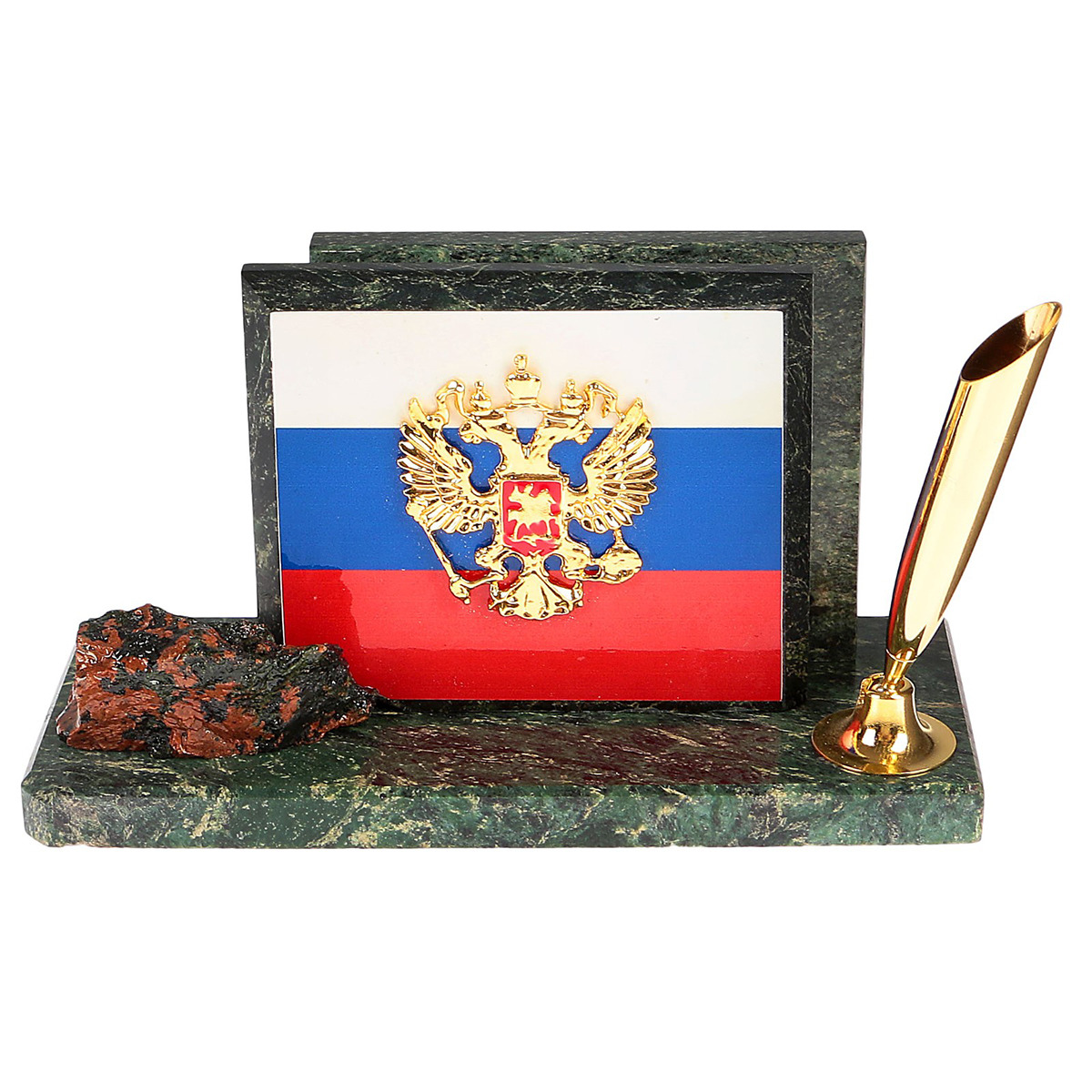 Канцелярский набор Герб на флаге, 3527979, зеленый Канцелярский набор Герб на флаге, 3527979, зеленый