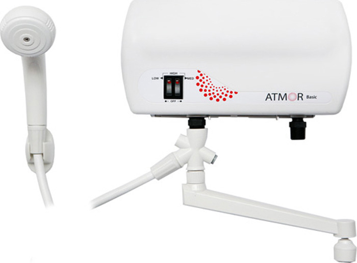 Водонагреватель проточный электрический Atmor Basic 5 KW Combi Водонагреватель проточный электрический Atmor Basic 5 KW Combi