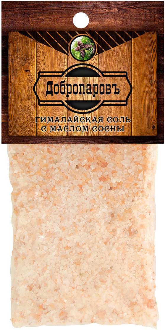 фото Гималайская красная соль "Добропаровъ", с маслом сосны, 100 г