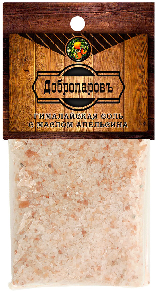фото Гималайская красная соль Добропаровъ, с маслом апельсина, 100 г