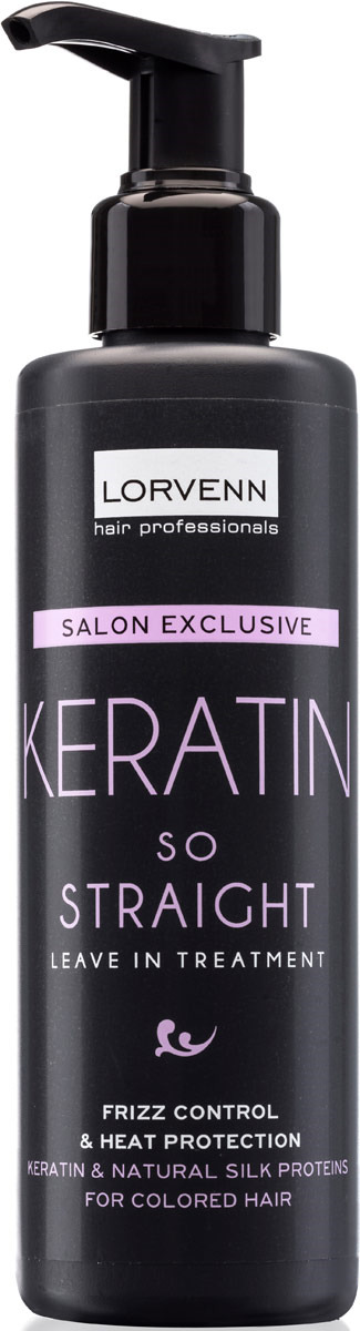 фото Крем для выпрямления волос Lorvenn Keratin So Straight, с кератином, 200 мл