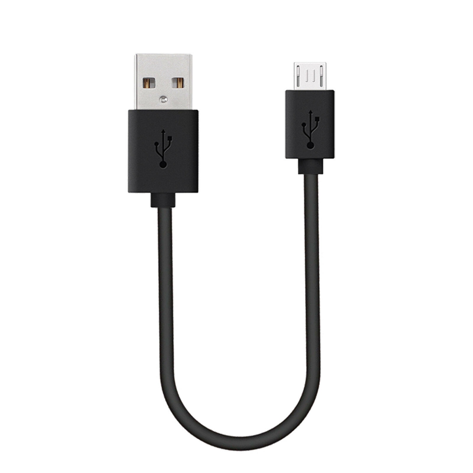 фото Короткий кабель зарядки Coffeesoft USB/MicroUSB 21 cm black