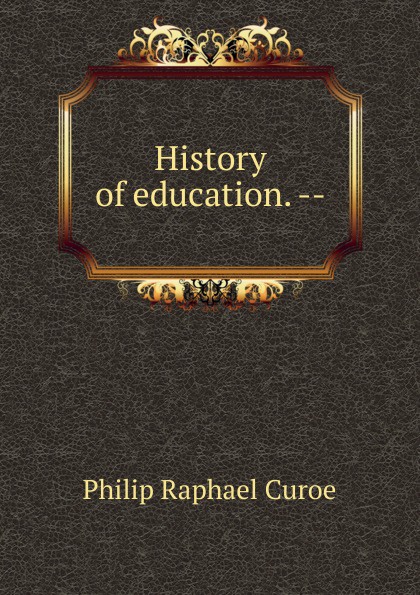 History of education. --