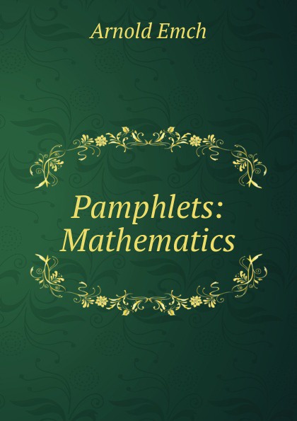 Pamphlets: Mathematics.