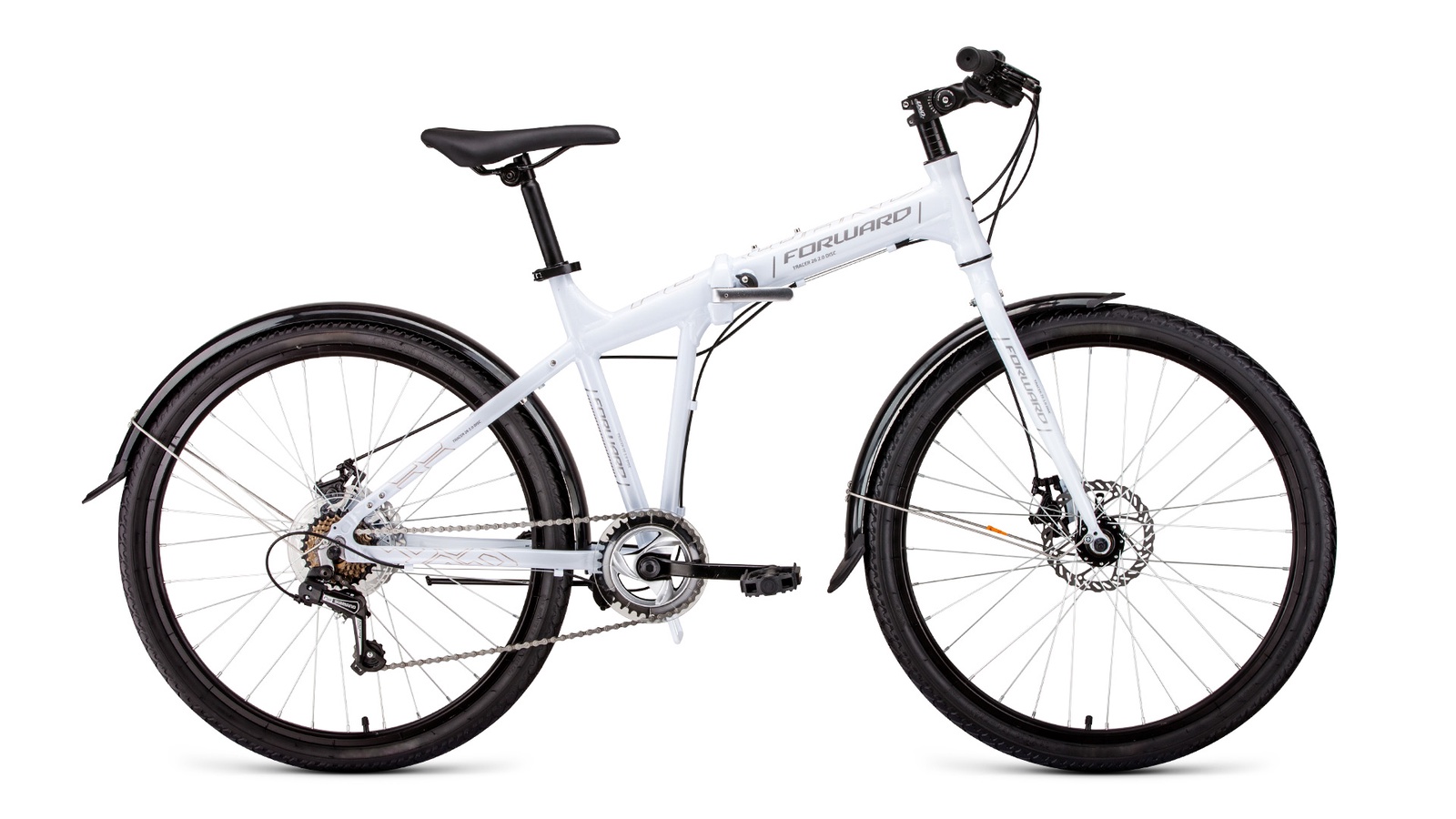 все цены на Велосипед Forward Tracer 26 2.0 disc, белый онлайн