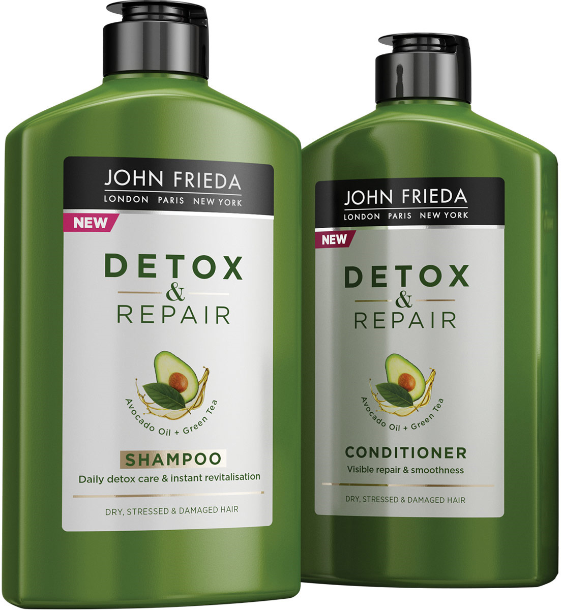 фото Кондиционер John Frieda Detox&Repair, для восстановления и гладкости волос, 250 мл