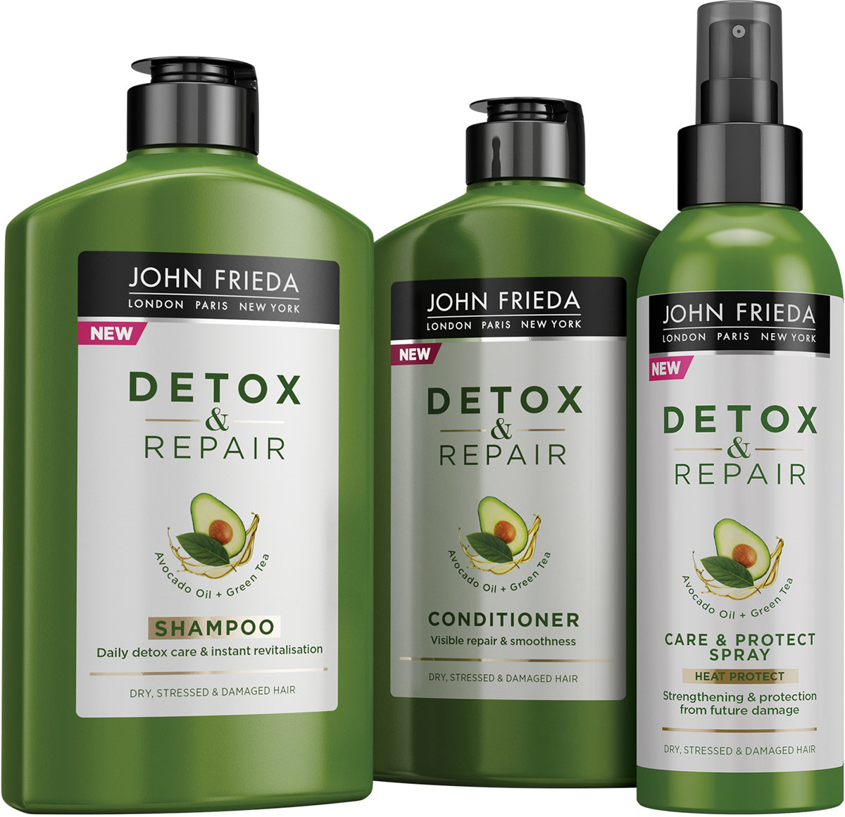 фото Кондиционер John Frieda Detox&Repair, для восстановления и гладкости волос, 250 мл