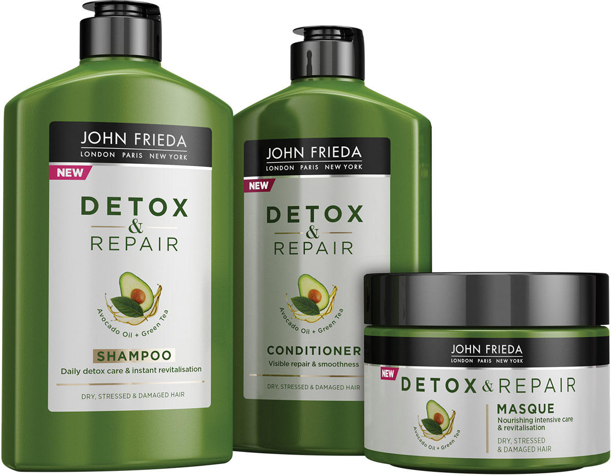 фото Кондиционер John Frieda Detox&Repair, для восстановления и гладкости волос, 250 мл