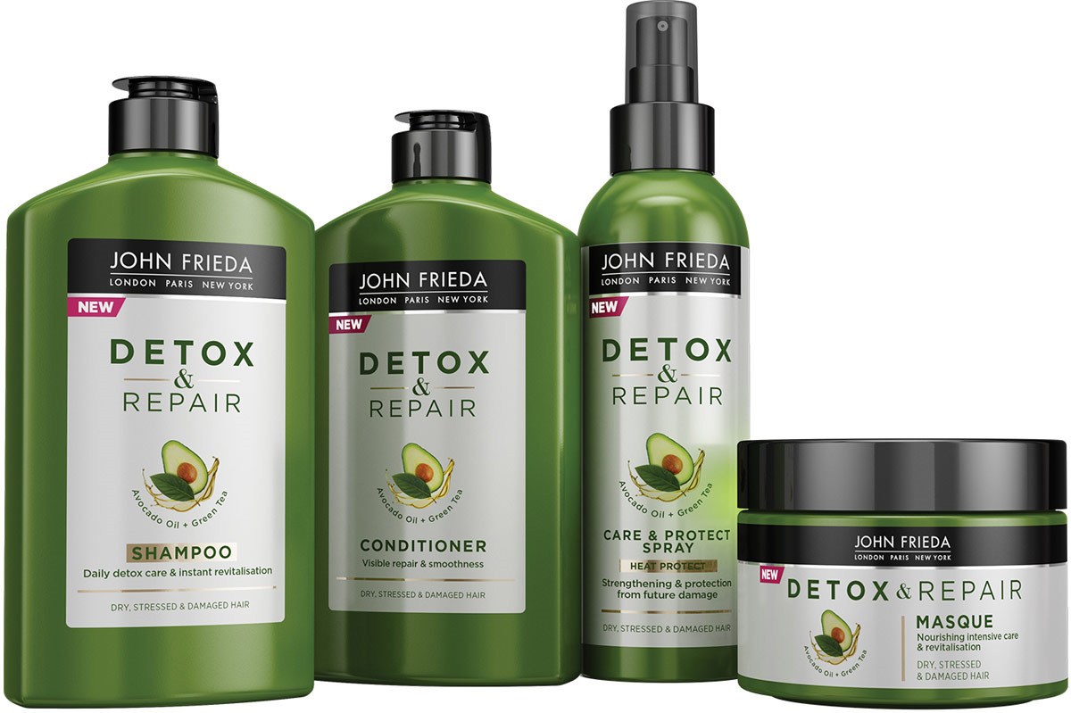 фото Кондиционер John Frieda Detox&Repair, для восстановления и гладкости волос, 250 мл