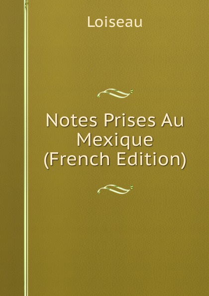 Notes Prises Au Mexique (French Edition)