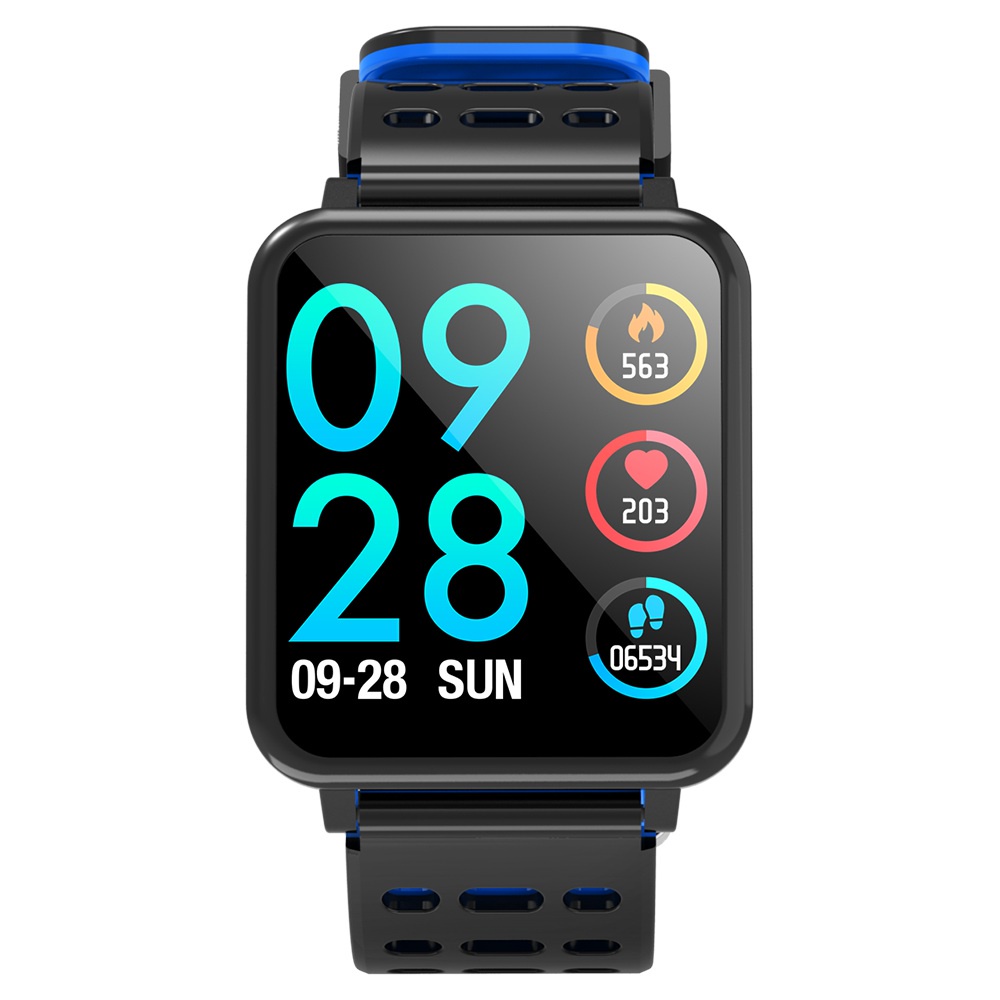 фото Makibes T2 Smart Watch 1.3 Inch IPS Screen Heart Rate Blood Pressure Monitor IP67 Multi Sports Modes - Blue