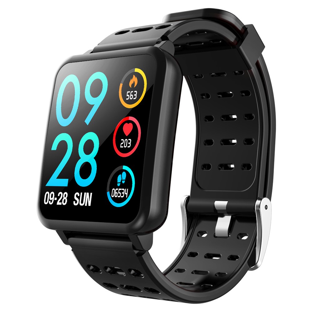 фото Makibes T2 Smart Watch 1.3 Inch IPS Screen Heart Rate Blood Pressure Monitor IP67 Multi Sports Modes - Black