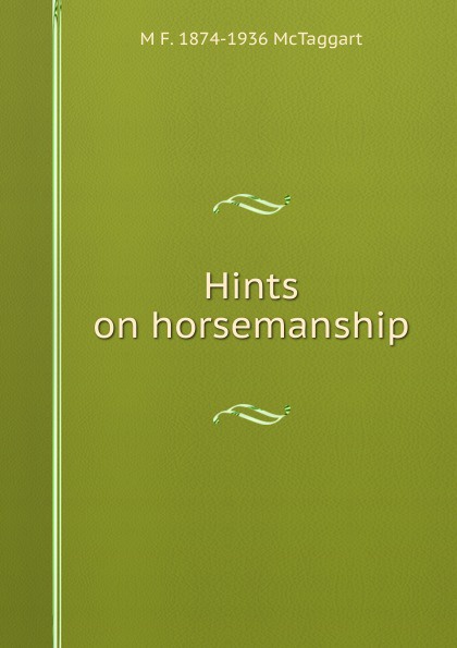 Hints on horsemanship
