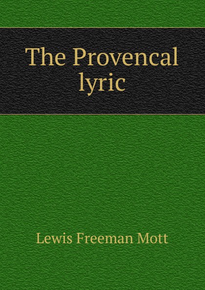 The Provencal lyric