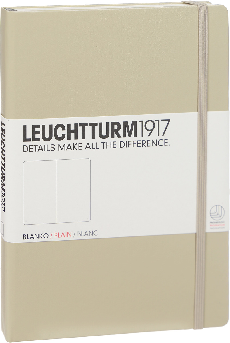 Записная книжка Leuchtturm1917, 354595, бежевый, A5 (148 x 210 мм), без разметки, 126 листов Записная книжка Leuchtturm1917, 354595, бежевый, A5 (148 x 210 мм), без разметки, 126 листов