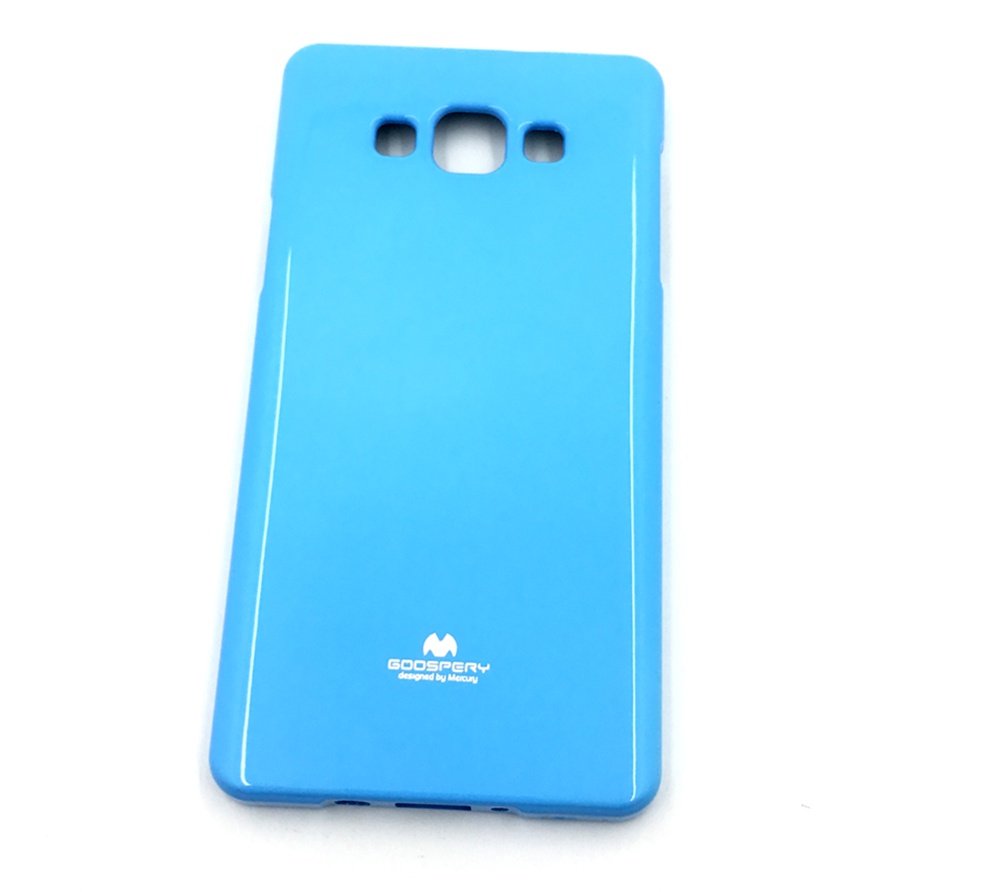 фото Чехол для сотового телефона Goospery Samsung A7 2015 Накладка силиконовая ламинированная пленкой Jelly Case, голубой
