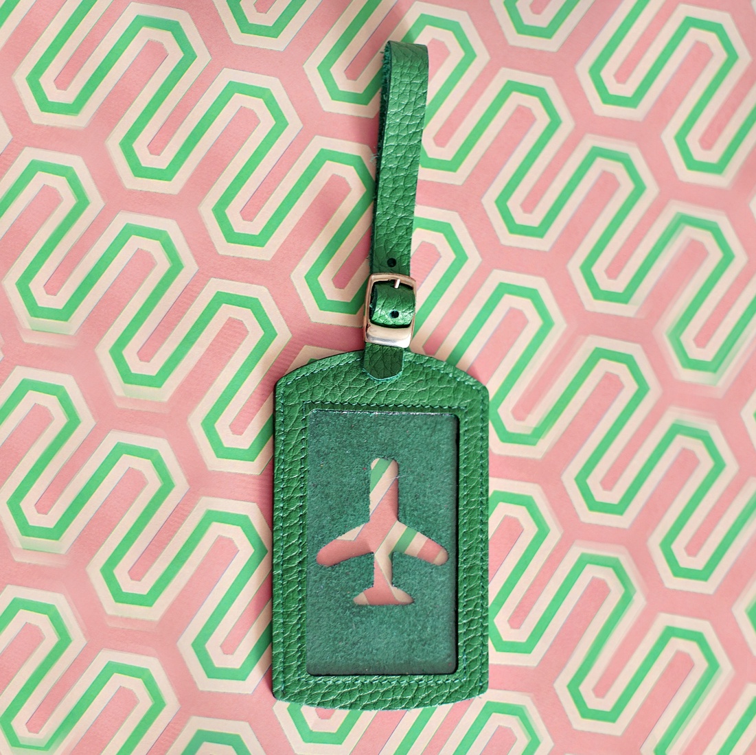 фото Бирка на чемодан GewGaw Бирка багажная "Самолет", зеленый