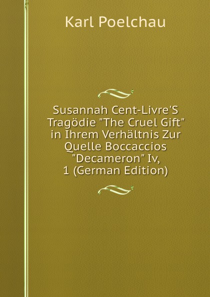 Susannah Cent-Livre.S Tragodie \