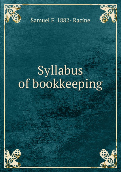 Syllabus of bookkeeping