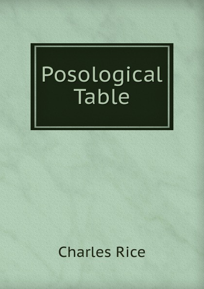 Posological Table