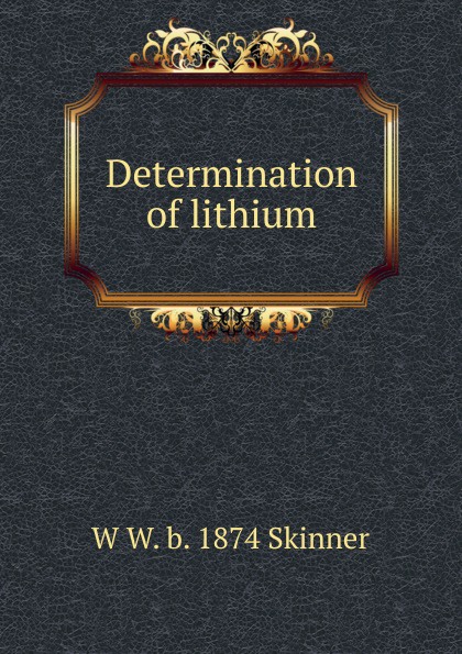 Determination of lithium