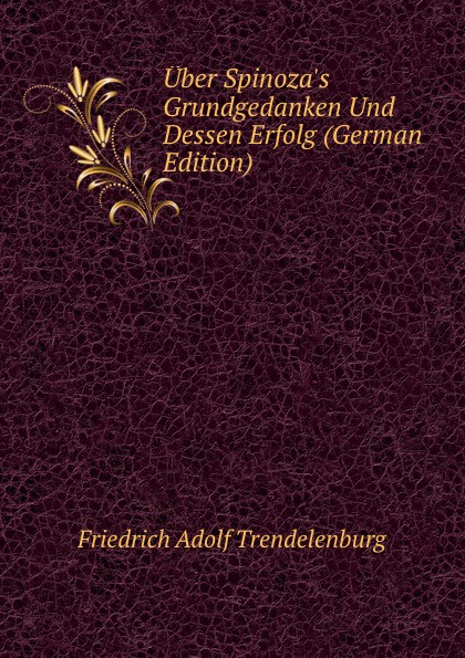 Uber Spinoza.s Grundgedanken Und Dessen Erfolg (German Edition)