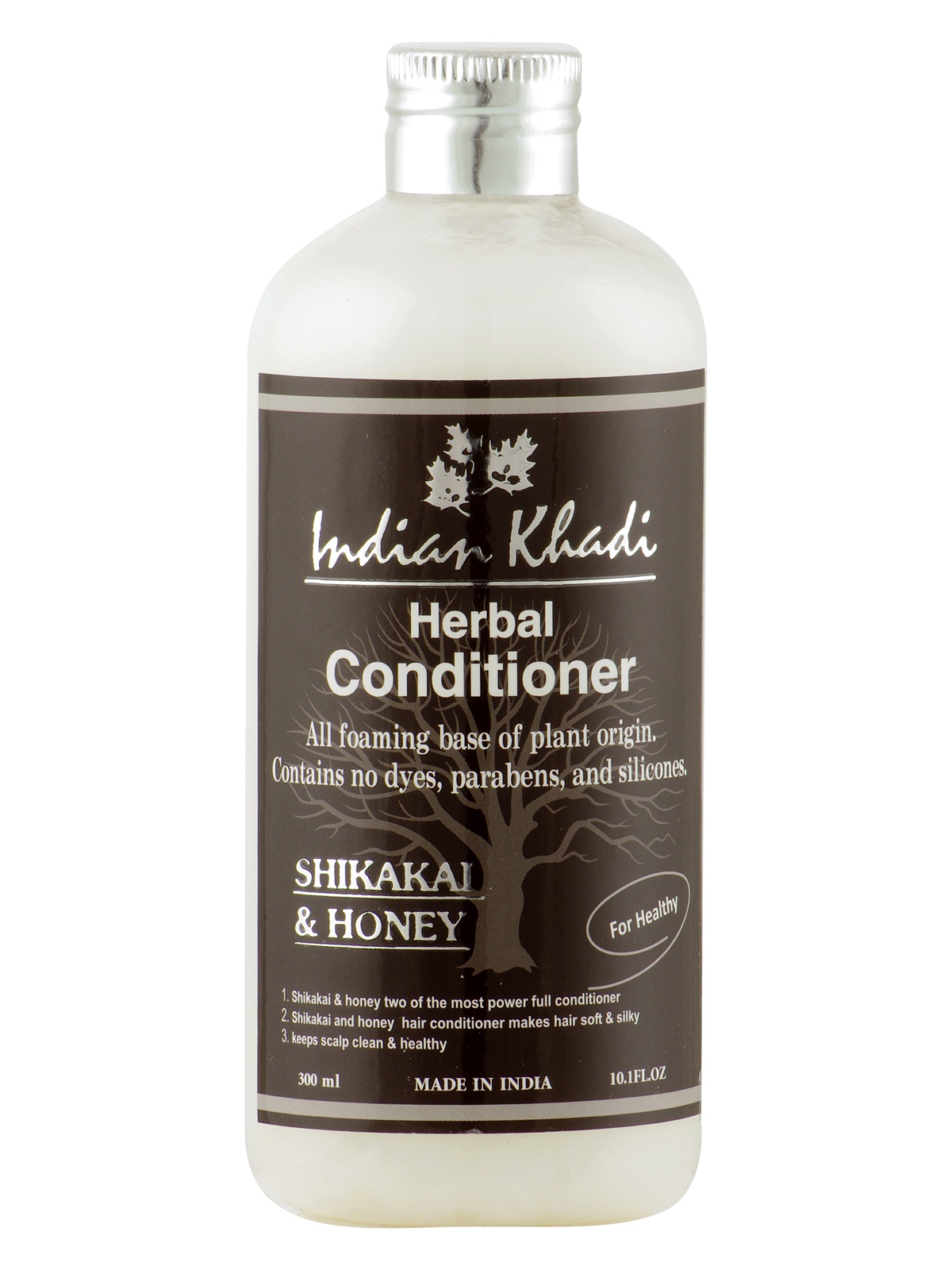 фото Кондиционер для волос Indian Khadi С медом и акацией, оздоровление и увлажнение, 300 мл