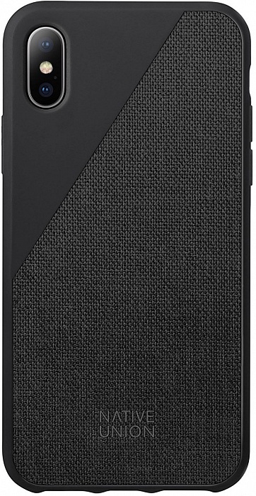 Чехол для сотового телефона Native Union Чехол CLIC CANVAS для iPhone X, черный, ткань, черный