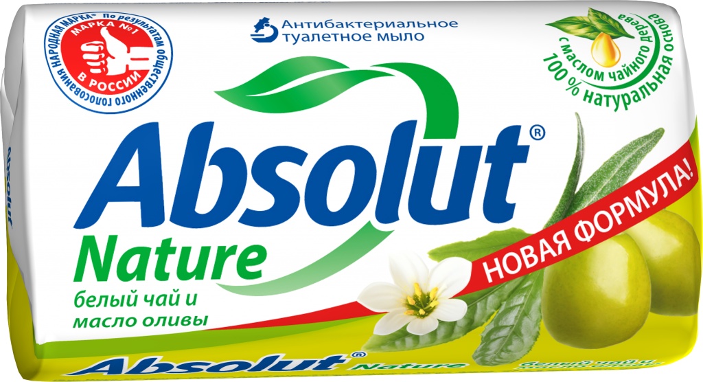 фото Мыло косметическое Absolut твердое Белый чай и масло оливы