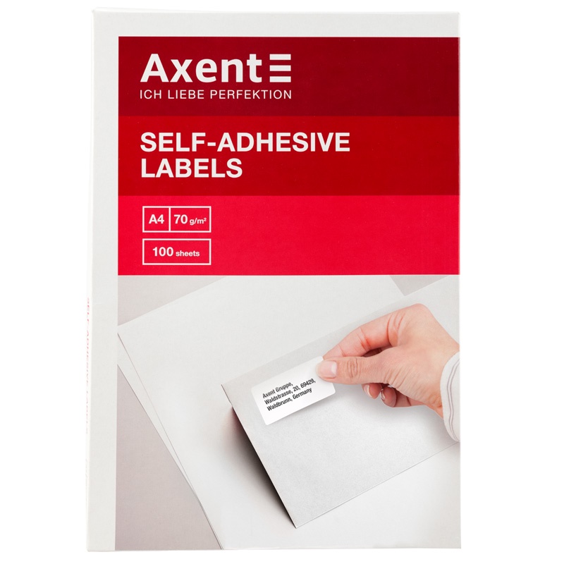 Этикетка Axent 2472-A с клейким слоем, 105*58- 10шт/л Этикетка Axent 2472-A с клейким слоем, 105*58- 10шт/л