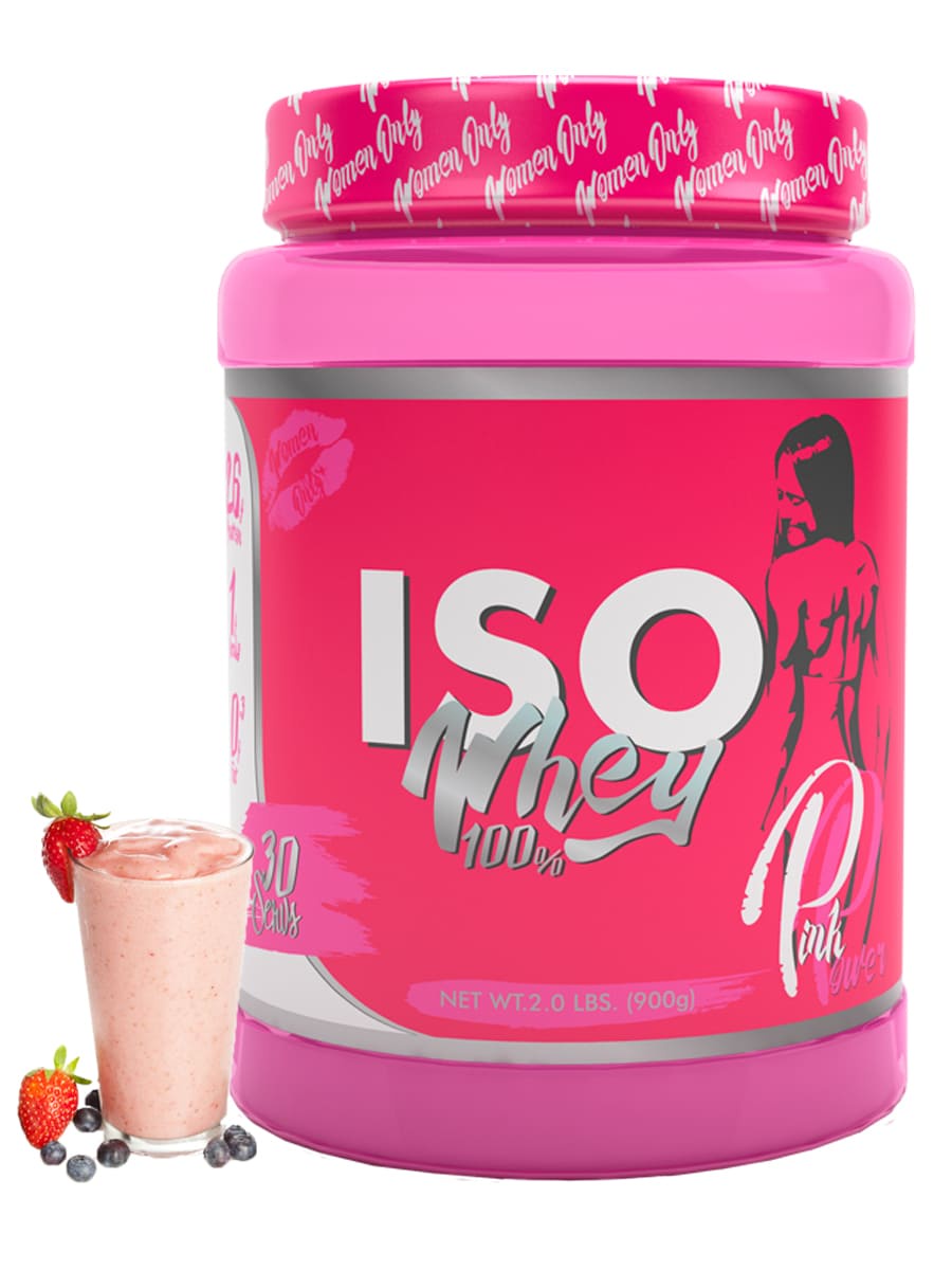 фото PinkPower Изолят сывороточного протеина Iso Whey 100%, 900 г, Йогурт Steelpower nutrition