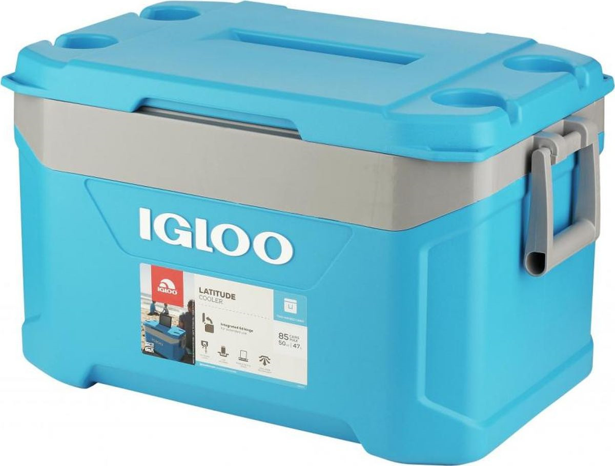 фото Изотермический контейнер Igloo Latitude, 00049836, голубой, 63 х 37 х 38 см