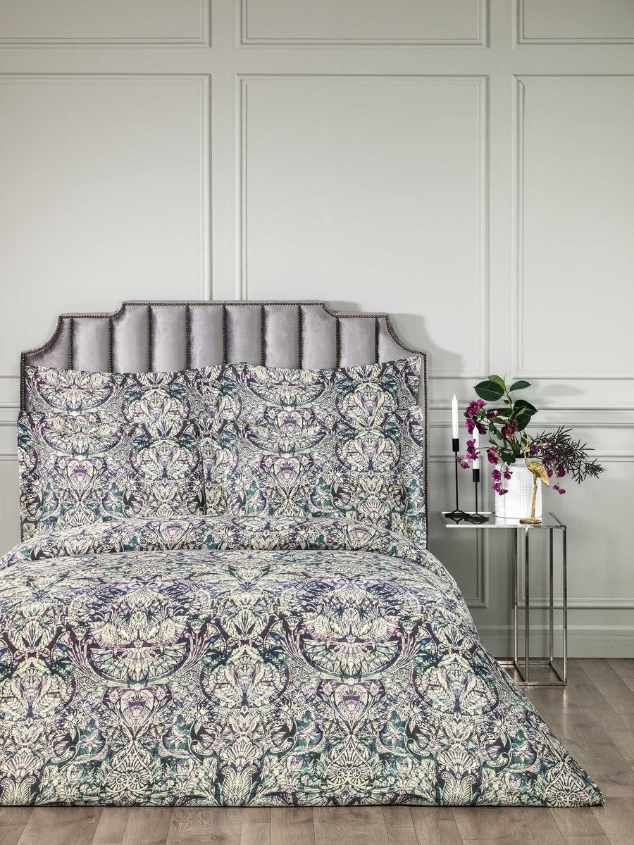 фото Комплект постельного белья Togas Марелла, фиолетовый, 1,5-спальный, наволочки 50x70